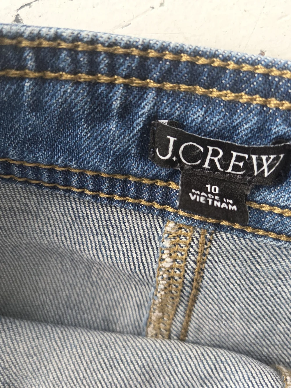 JCREW 10 Skort Medium Denim Wash